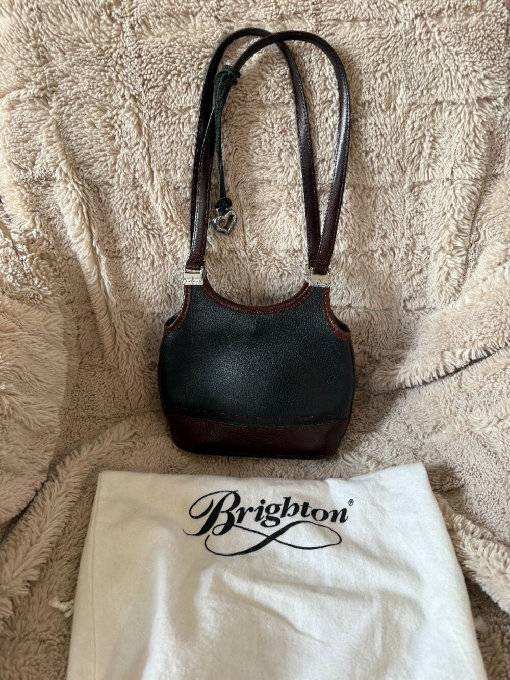 Brighton small tote black brown shoulder bag ADORABLE